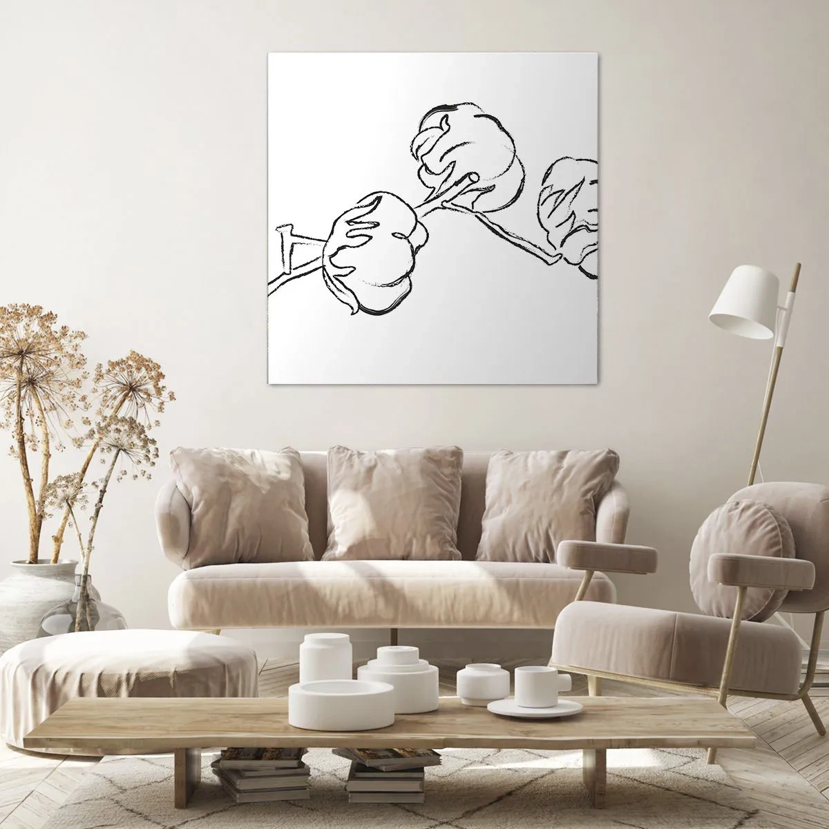 Bild auf Leinwand - Leinwandbild - Baumwolldaunen - 30x30 cm