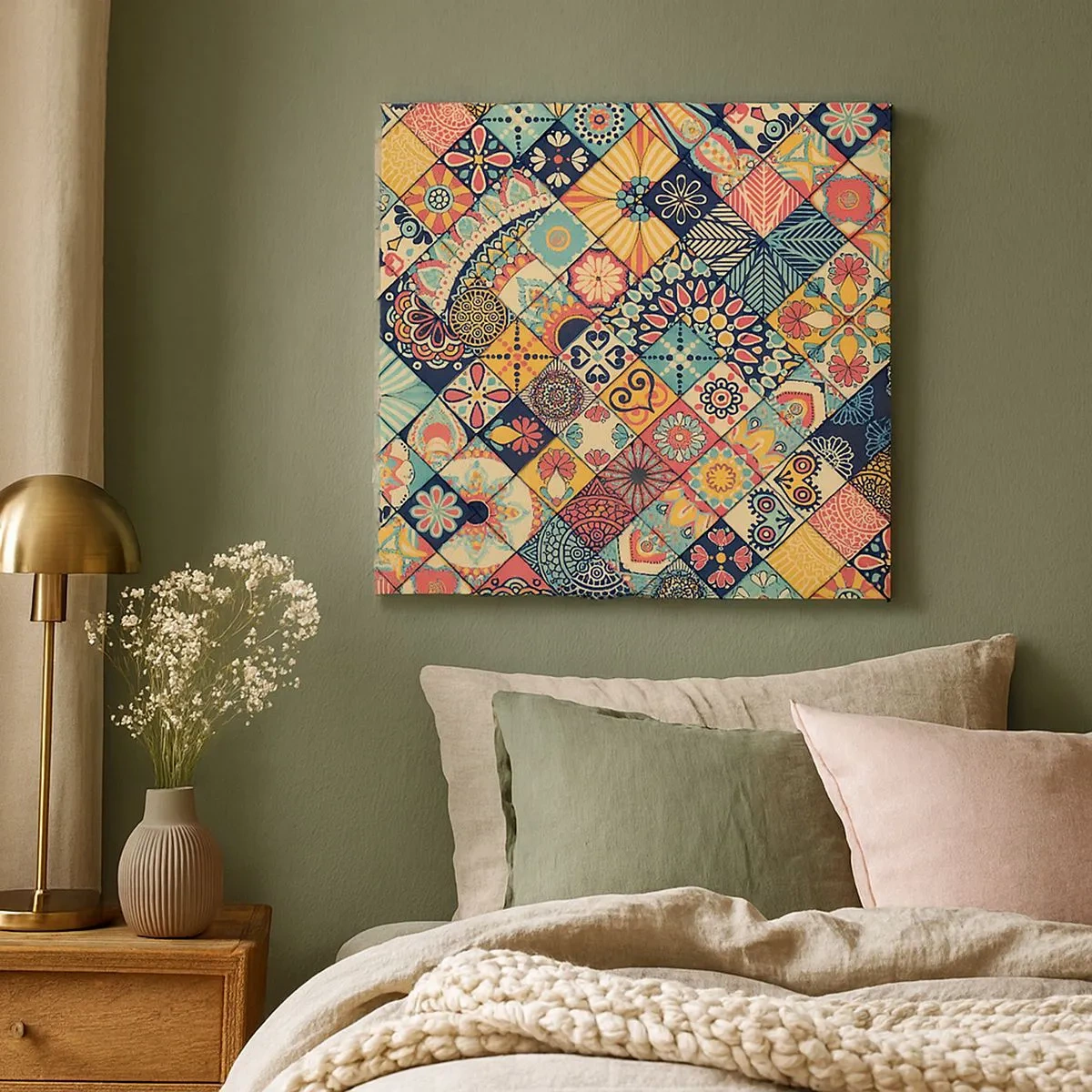 Bild auf Leinwand - Leinwandbild - marokkanische Atmosphäre - 30x30 cm