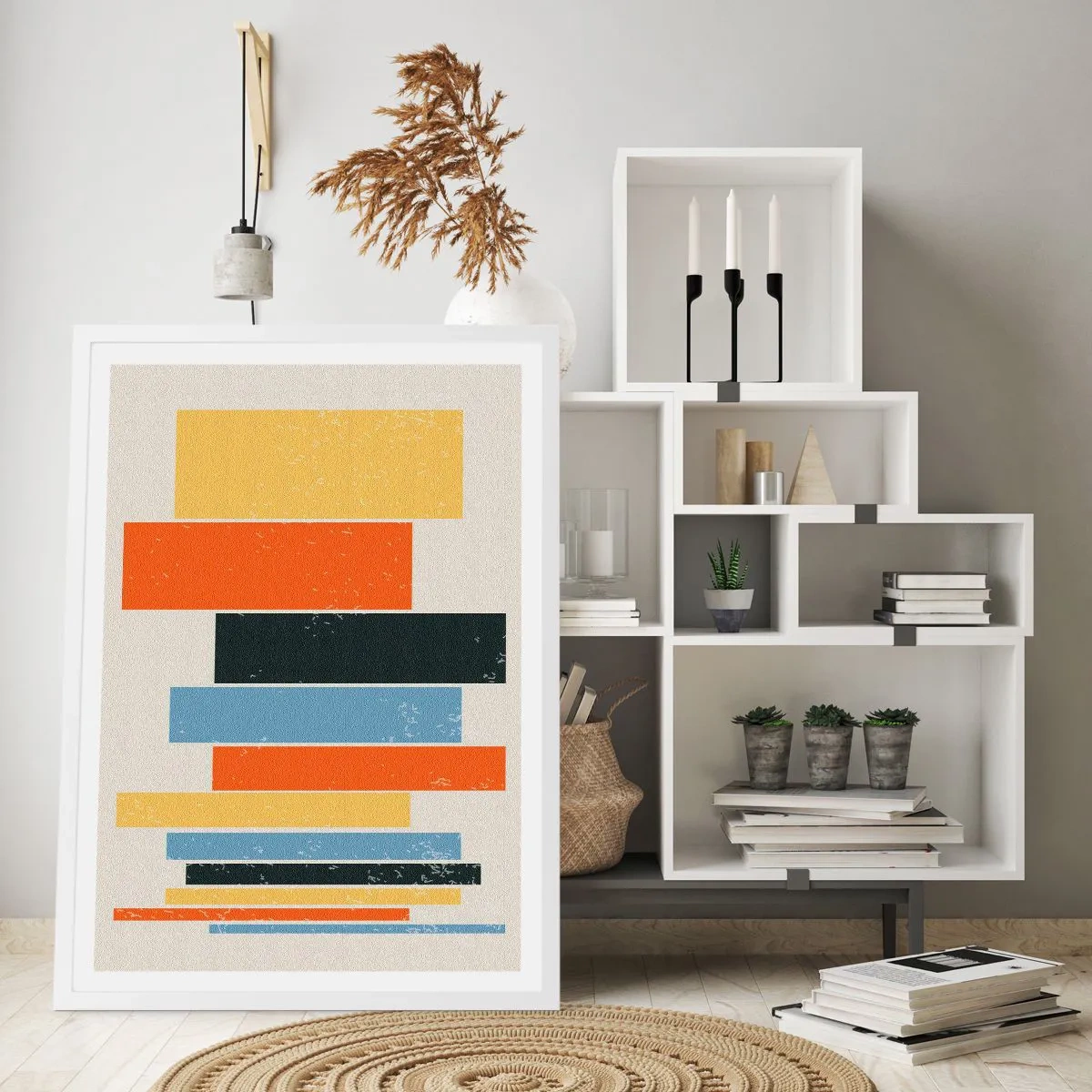 Poster in einem weißen Rahmen - Musiknotation - 70x100 cm