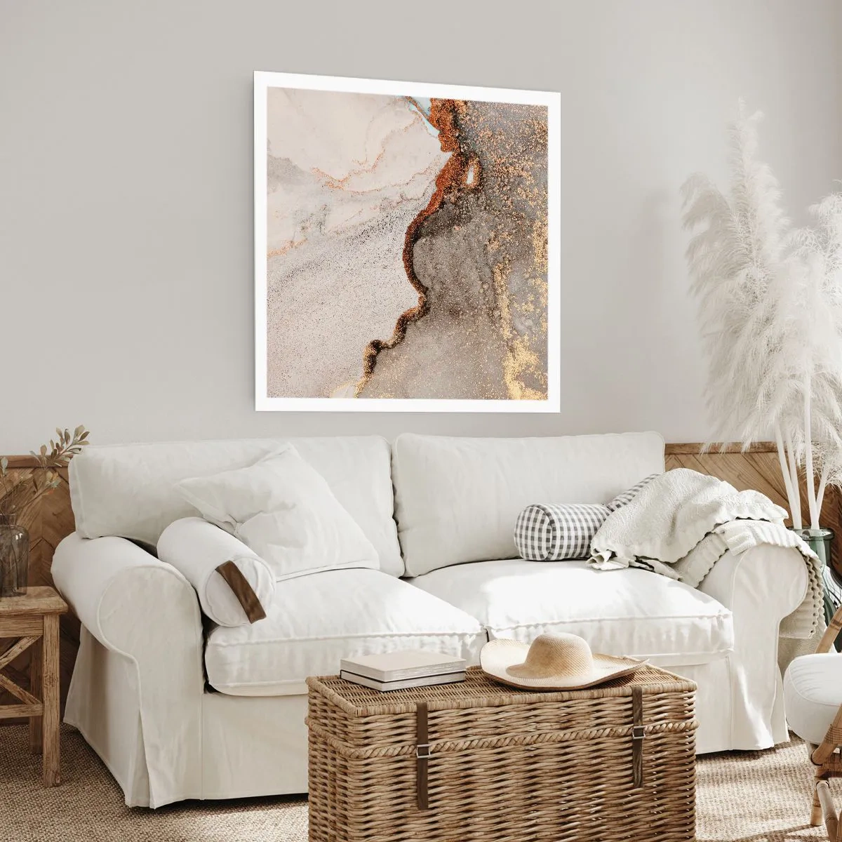 Poster - An der Grenze der Farben - 60x60 cm