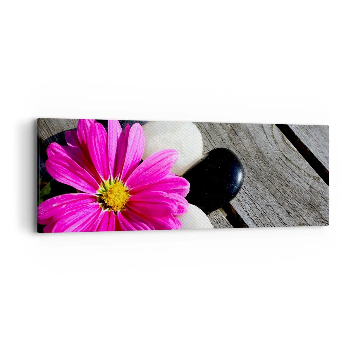 Bild auf Leinwand - Leinwandbild - Ruhe auf dem Pier - 90x30 cm