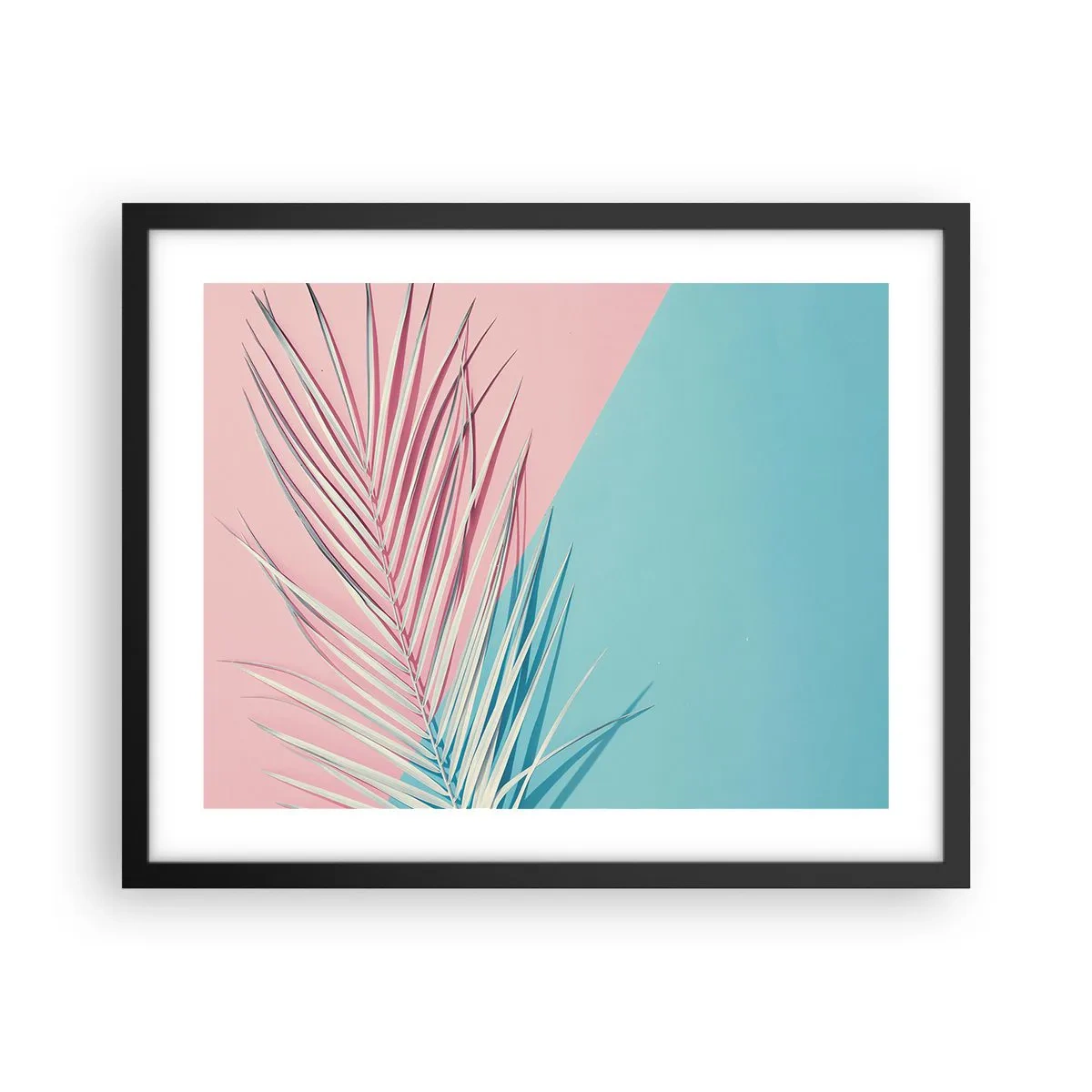 Poster in einem schwarzem Rahmen - Tropischer Eindruck - 50x40 cm
