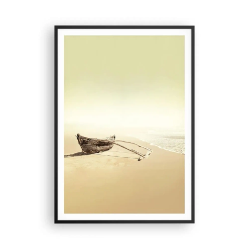 Poster in einem schwarzem Rahmen - Erinnerung an die Südsee - 70x100 cm