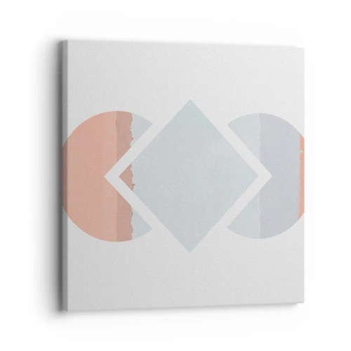 Bild auf Leinwand - Leinwandbild - Die Situation ist klar - 30x30 cm