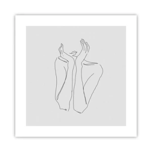 Poster - Wovon Mädchen träumen - 40x40 cm