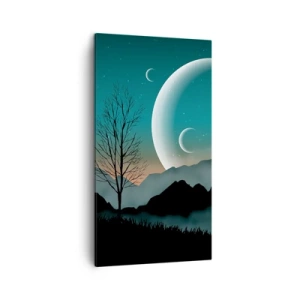 Bild auf Leinwand - Leinwandbild - Karneval in der Sternenacht - 45x80 cm