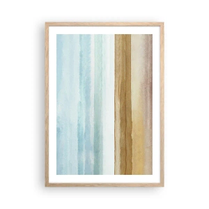 Poster in einem Rahmen aus heller Eiche - Trost - 50x70 cm
