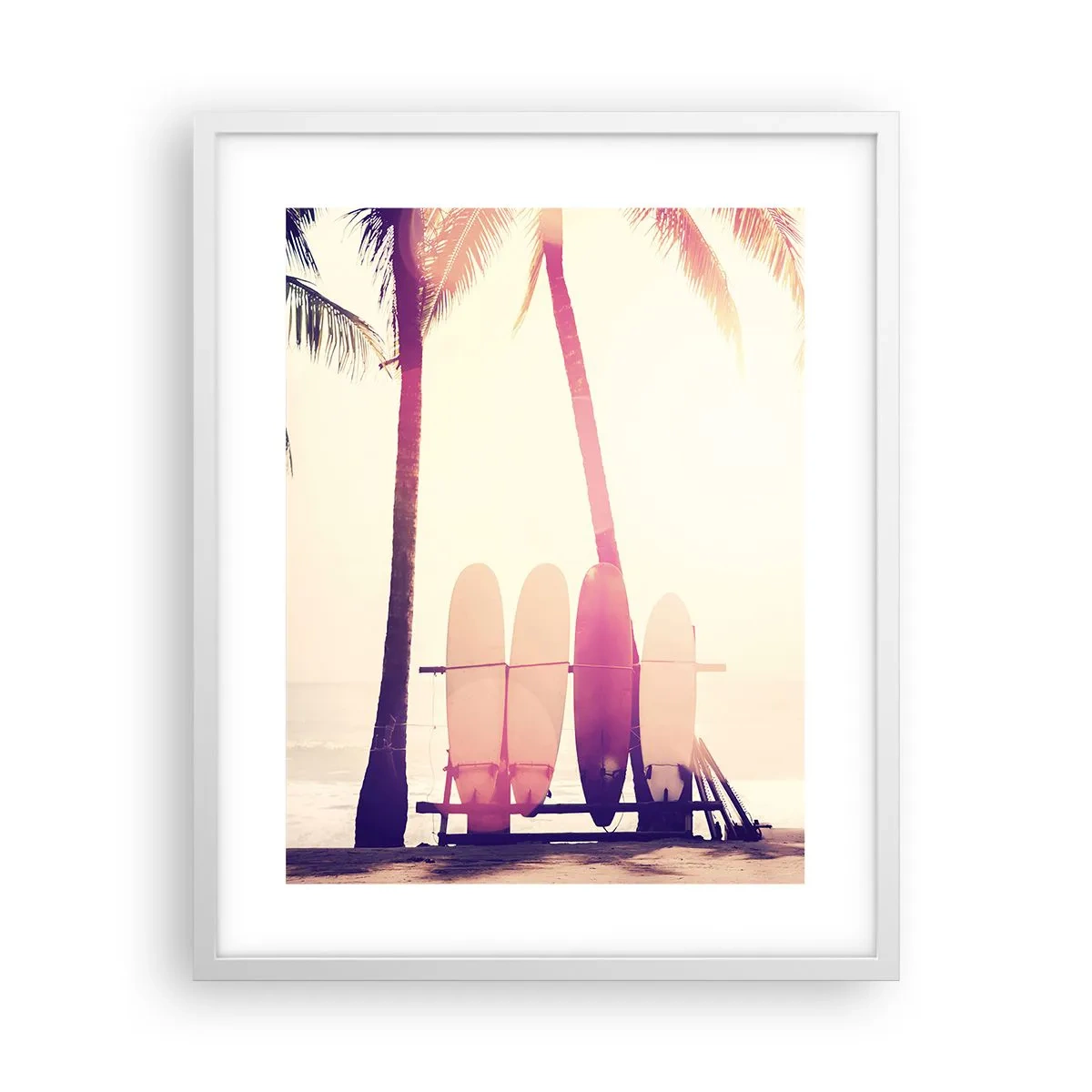 Poster in einem weißen Rahmen - Es wird ein toller Tag - 40x50 cm