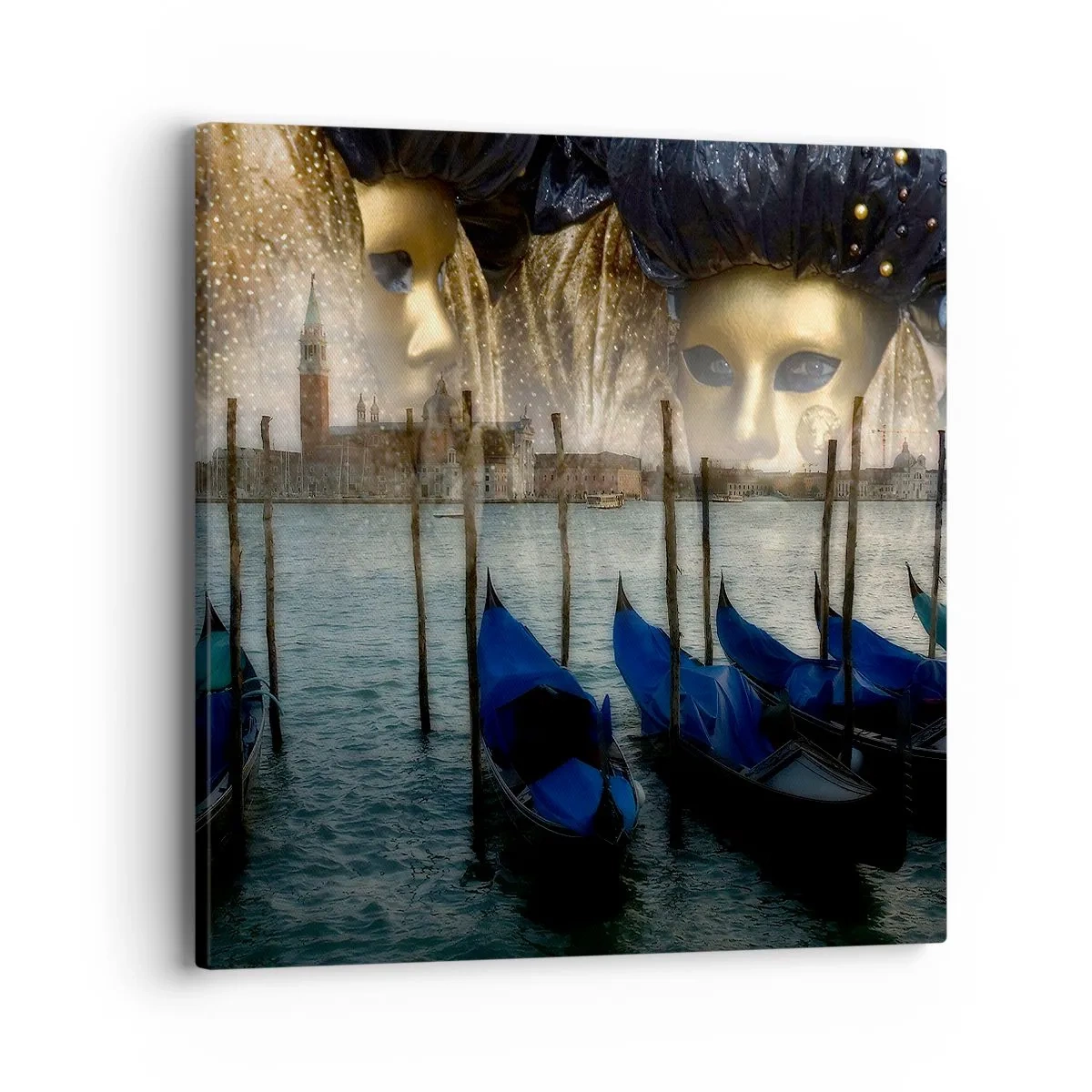 Bild auf Leinwand - Leinwandbild - Es ist Zeit, den Karneval zu starten - 40x40 cm