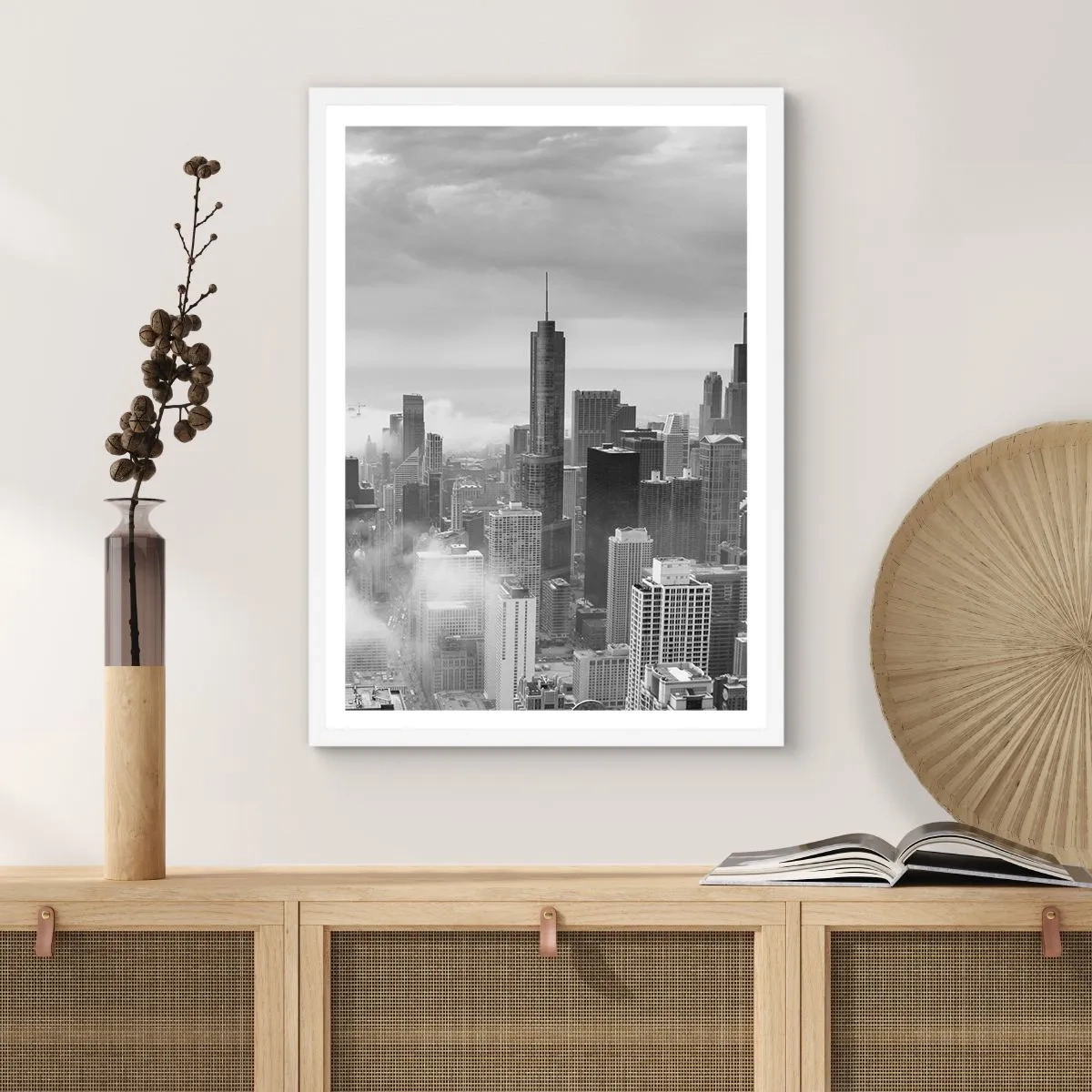 Poster in einem weißen Rahmen - Amerikanische Landschaft - 30x40 cm