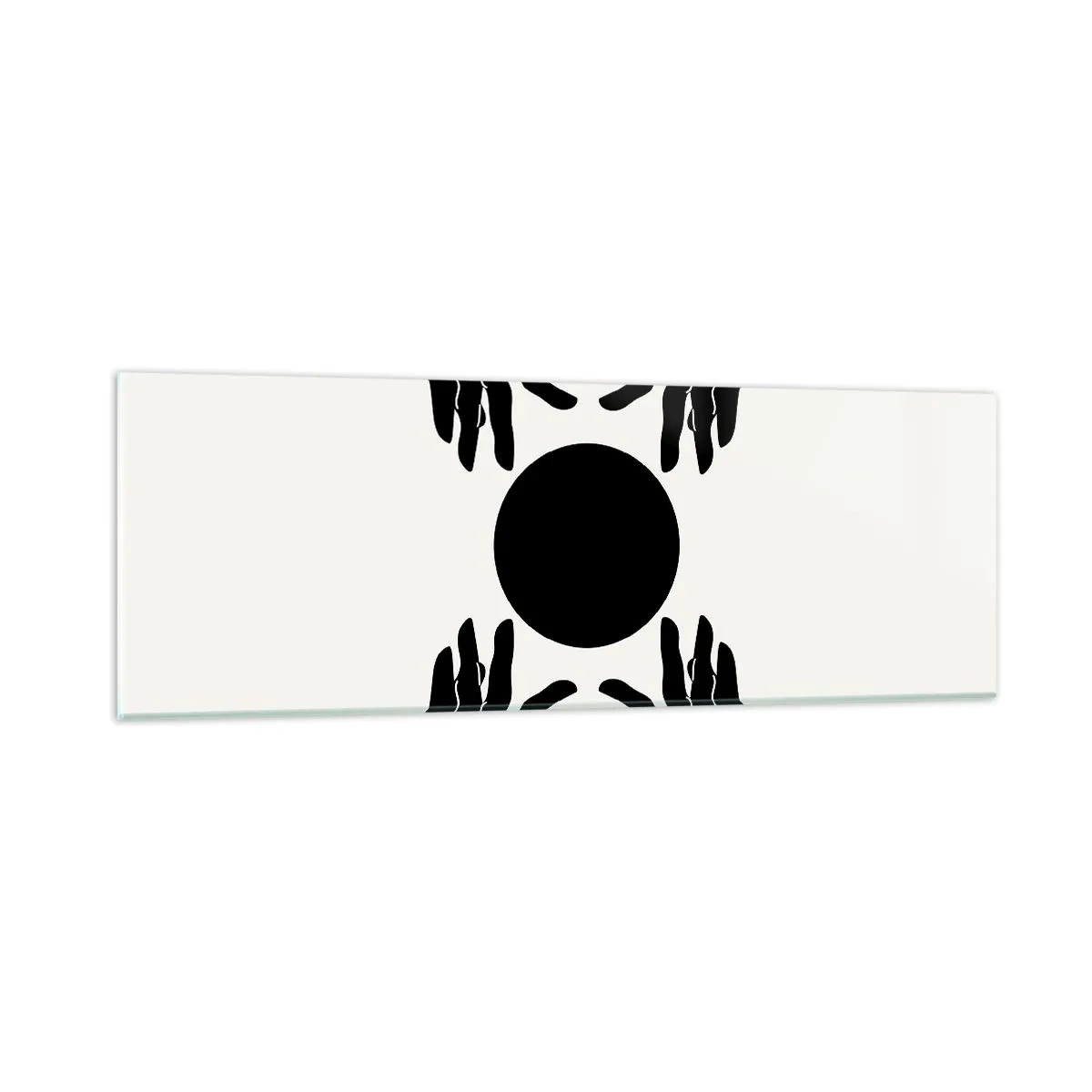 Glasbild - Bild auf glas - Geheimes Zeichen - 90x30 cm