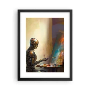 Poster in einem schwarzem Rahmen - Die Kunst der Zukunft - 30x40 cm
