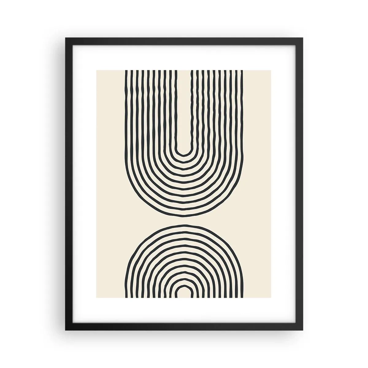 Poster in einem schwarzem Rahmen - In einem Moment ... - 40x50 cm