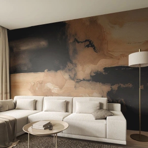 Fototapete Premium Sand - Faszinierende Abstraktion - Abstraktion, Rauch, Minimalistisch - 250x175 cm