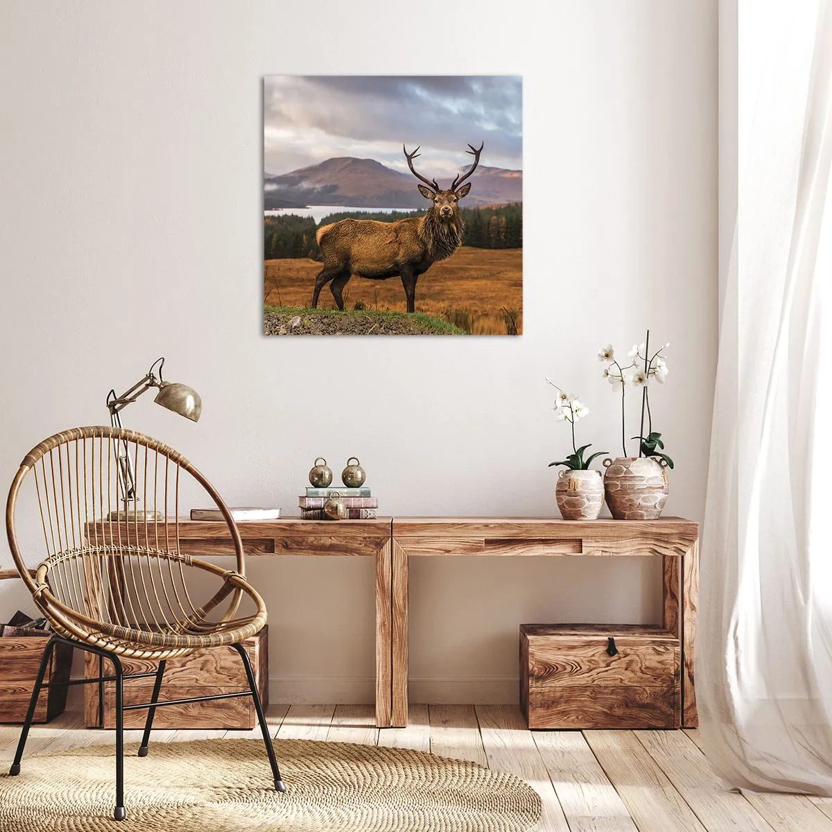 Bild auf Leinwand - Leinwandbild - Die Majestät der Natur - 40x40 cm