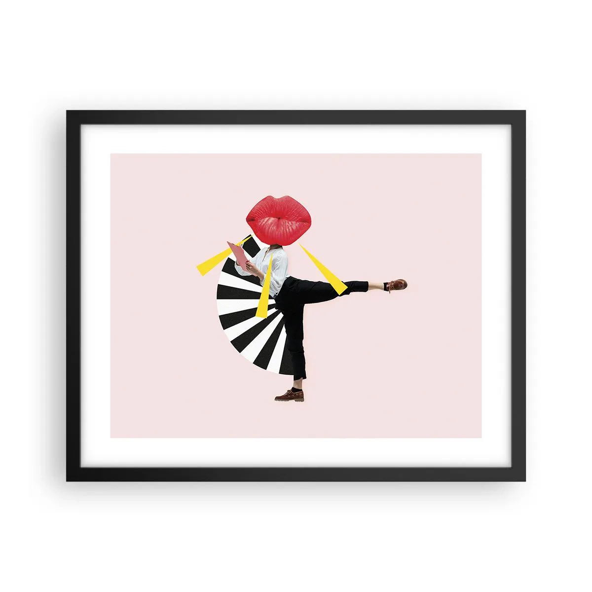 Poster in einem schwarzem Rahmen - Surreale Pop-Art - 50x40 cm