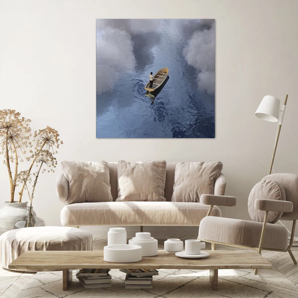 Bild auf Leinwand - Leinwandbild - Leben – Reise – unbekannt - 60x60 cm