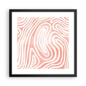 Poster in einem schwarzem Rahmen - Im Korallenlabyrinth - 40x40 cm