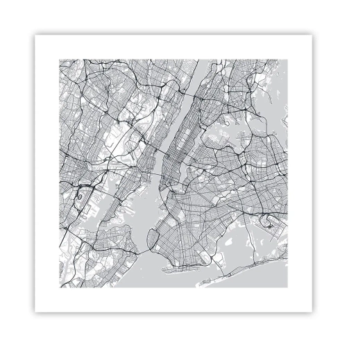 Poster - Die Anatomie einer Metropole - 40x40 cm