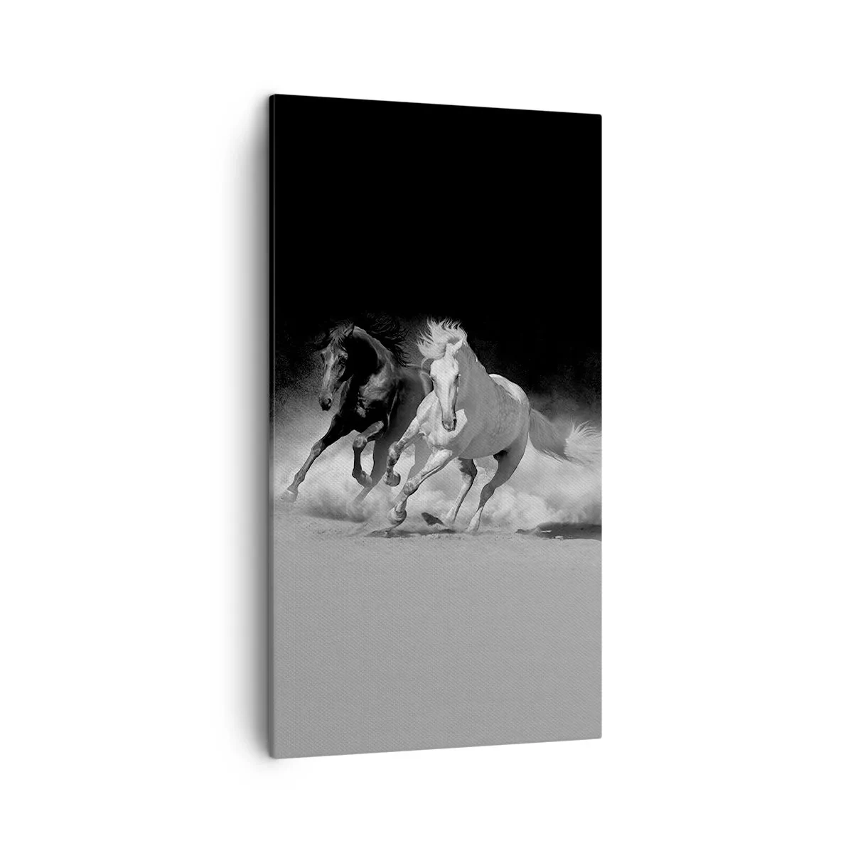 Bild auf Leinwand - Leinwandbild - Galopp der Freiheit - 45x80 cm