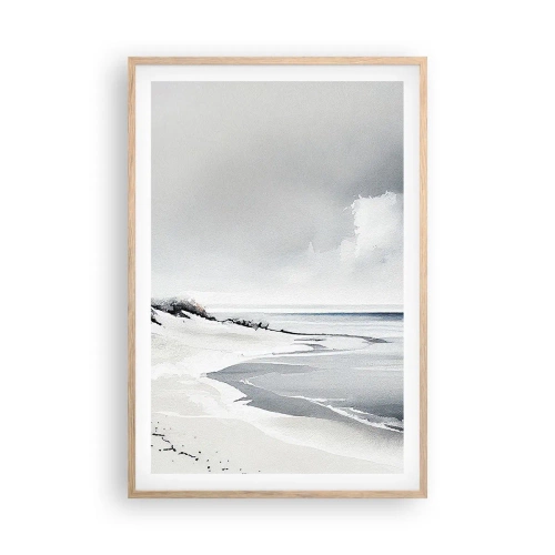 Poster in einem Rahmen aus heller Eiche - Für immer zusammen - 61x91 cm