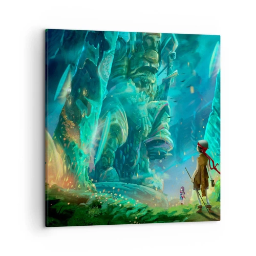 Bild auf Leinwand - Leinwandbild - Aus dem großen Märchenbuch - 50x50 cm