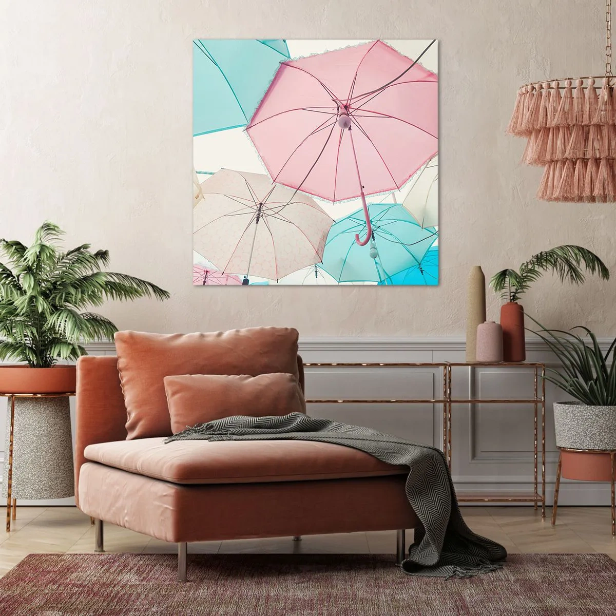 Bild auf Leinwand - Leinwandbild - Mal Sonne, mal Regen - 40x40 cm