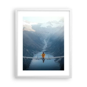 Poster in einem weißen Rahmen - Entzückt in der Schwebe - 40x50 cm