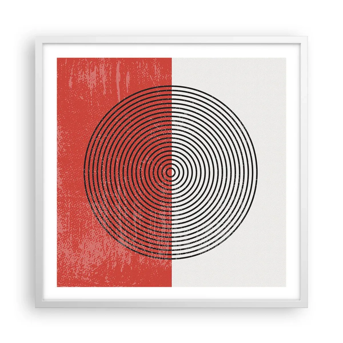 Poster in einem weißen Rahmen - Auf den Punkt gebracht - 60x60 cm