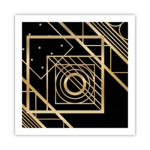 Poster - Goldene Geometrie - 60x60 cm