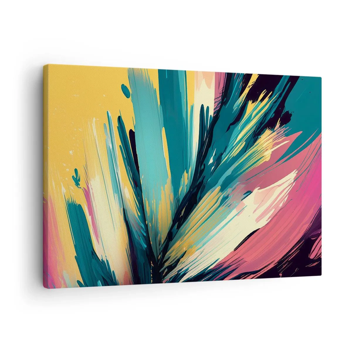 Bild auf Leinwand - Leinwandbild - Komposition – eine Explosion der Freude - 70x50 cm