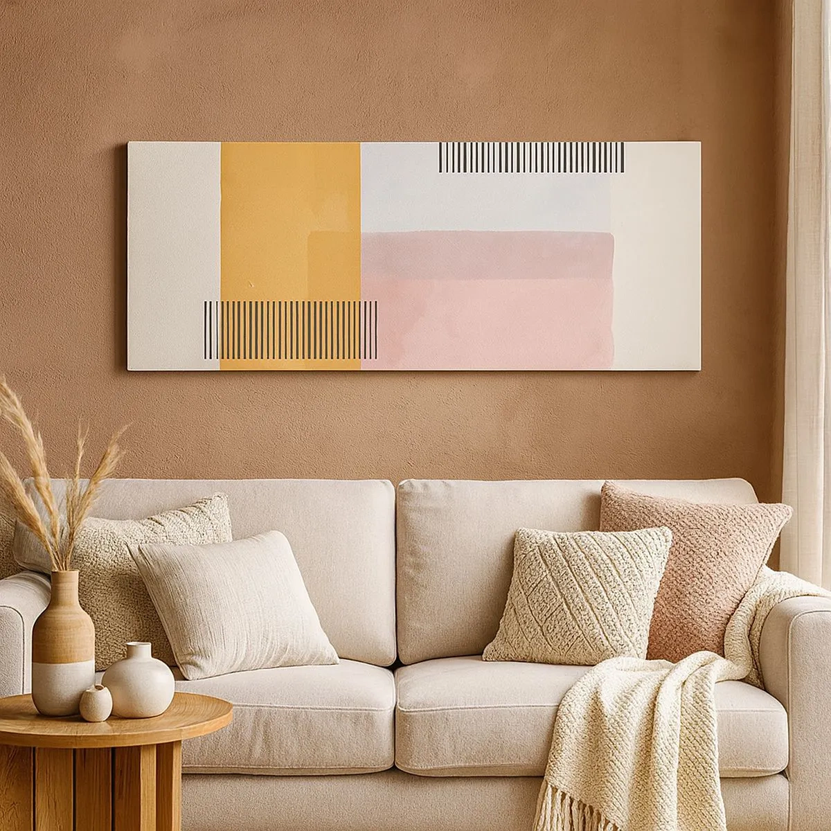 Bild auf Leinwand - Leinwandbild - Von Ecke zu Ecke - 100x40 cm