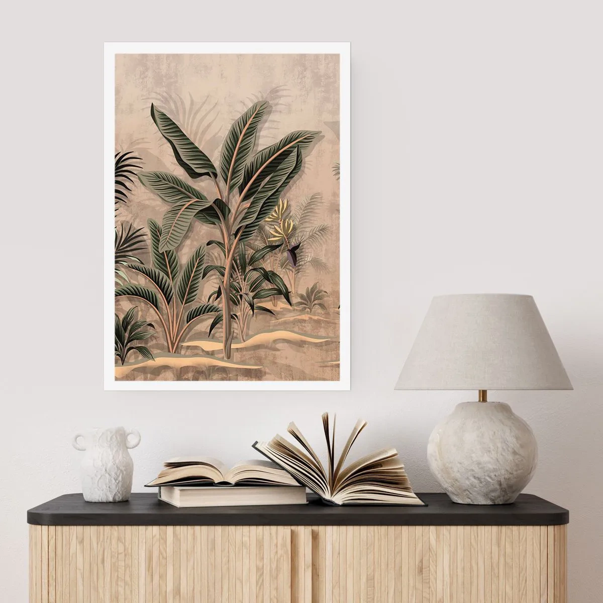 Poster - Eine Gravur im Kolonialstil - 70x100 cm