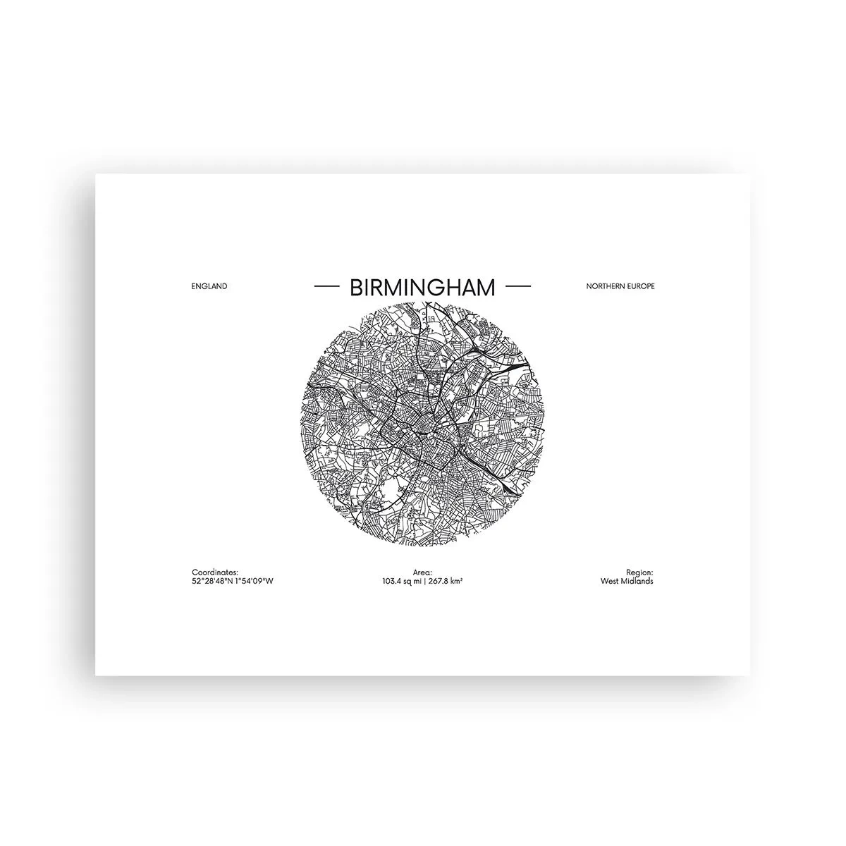 Poster - Anatomie von Birmingham - 40x30 cm