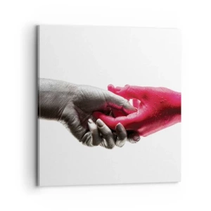 Bild auf Leinwand - Leinwandbild - Gemeinsam, obwohl anders - 70x70 cm