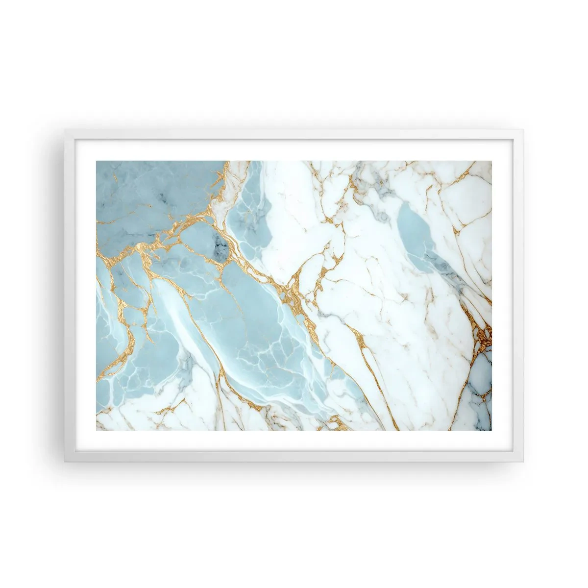 Poster in einem weißen Rahmen - Reichtum des Steins - 70x50 cm