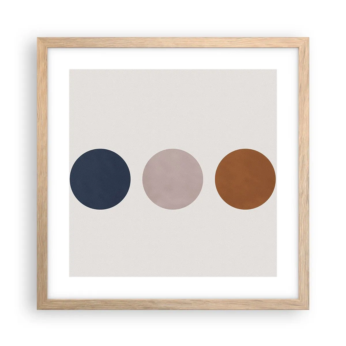Poster in einem Rahmen aus heller Eiche - Ein Symbol für Exzellenz - 40x40 cm