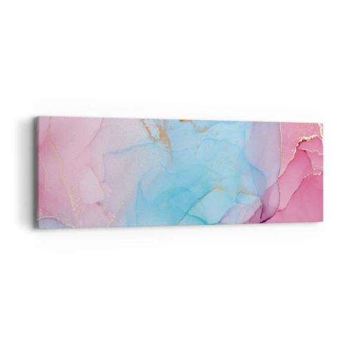 Bild auf Leinwand - Leinwandbild - Begegnung und Durchdringung - 90x30 cm