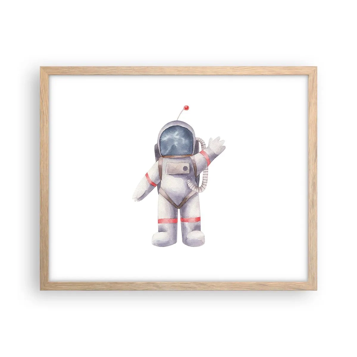 Poster in einem Rahmen aus heller Eiche - Bis dann! - 50x40 cm