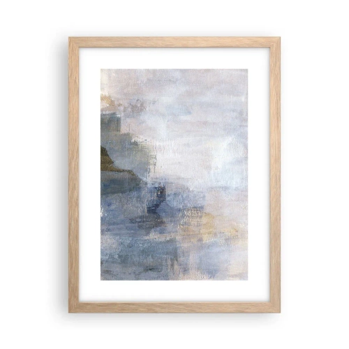 Poster in einem Rahmen aus heller Eiche - Farbtöne und Akkorde - 30x40 cm