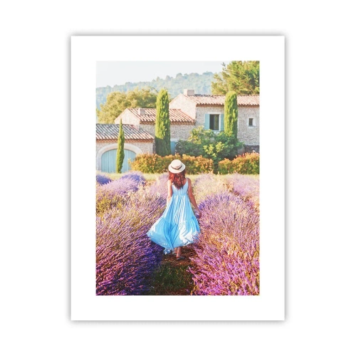 Poster - Lavendel Mädchen - 30x40 cm