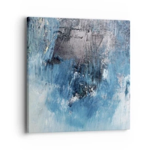 Bild auf Leinwand - Leinwandbild - Rhapsodie in Blau - 40x40 cm