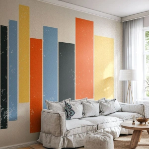 Fototapete Standard Eco - Musiknotation - Minimalismus, Rechtecke, Formen - 400x280 cm