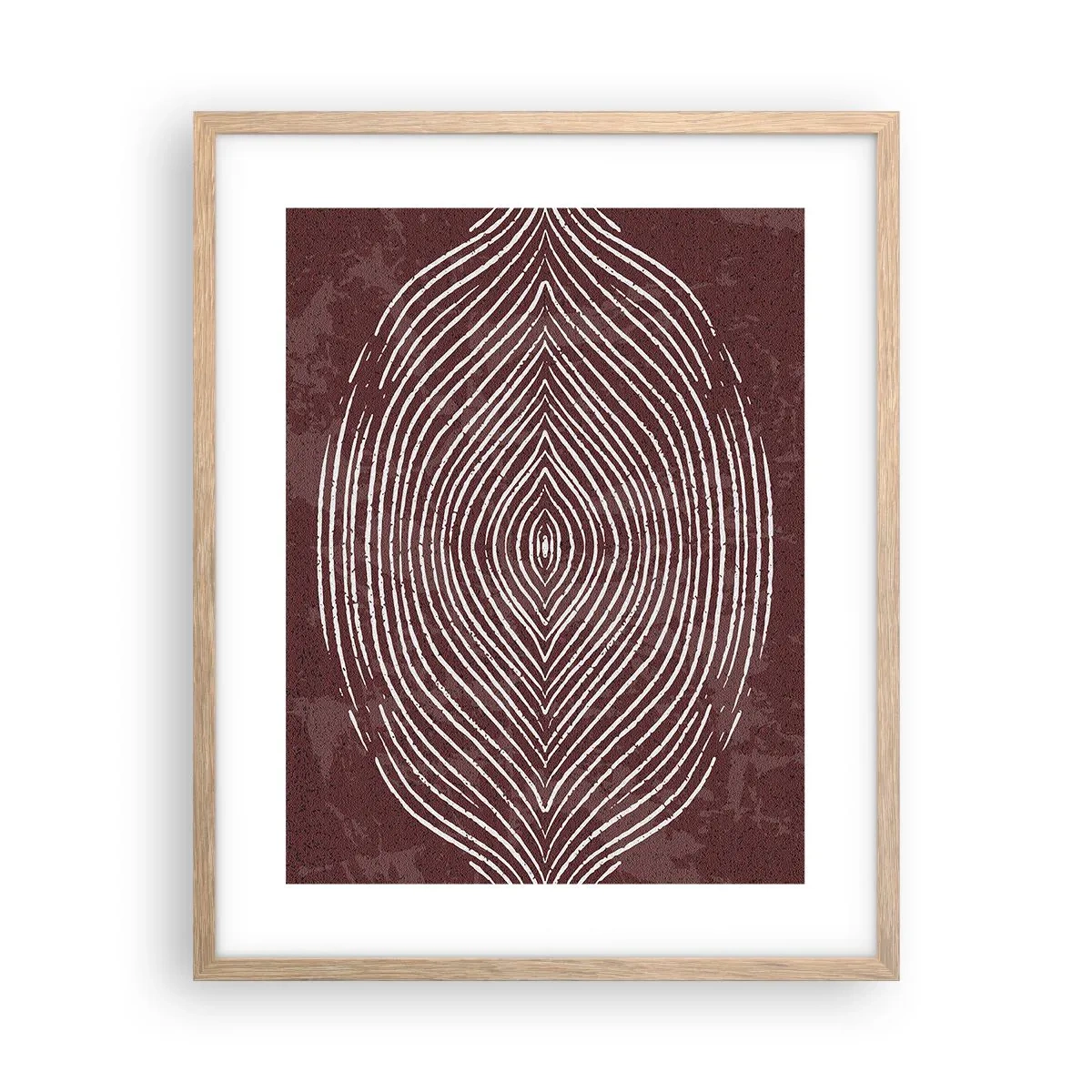 Poster in einem Rahmen aus heller Eiche - Der Raum spricht - 40x50 cm