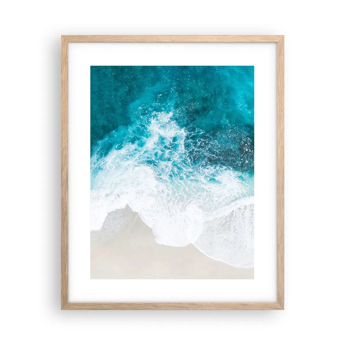 Poster in einem Rahmen aus heller Eiche - Natürliche Liebkosung - 40x50 cm