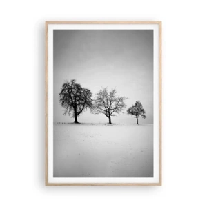 Poster in einem Rahmen aus heller Eiche - Wovon träumen sie? - 70x100 cm