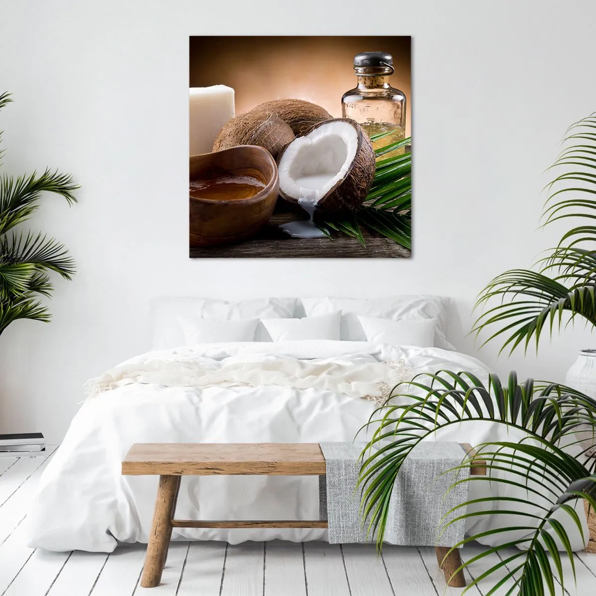 Bild auf Leinwand - Leinwandbild - Gesundheit von tropischen Inseln - 30x30 cm