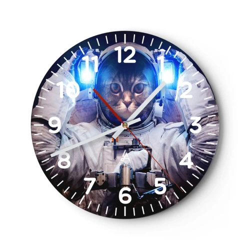 Wanduhr - Glasuhr - Houston, du hast ein Problem - 30x30 cm