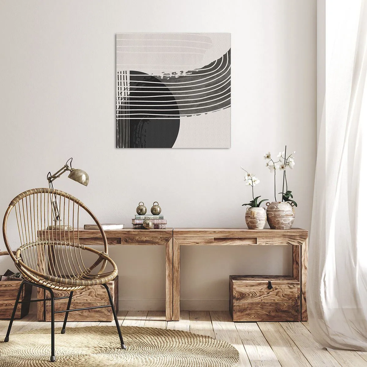 Bild auf Leinwand - Leinwandbild - Hin und zurück - 40x40 cm