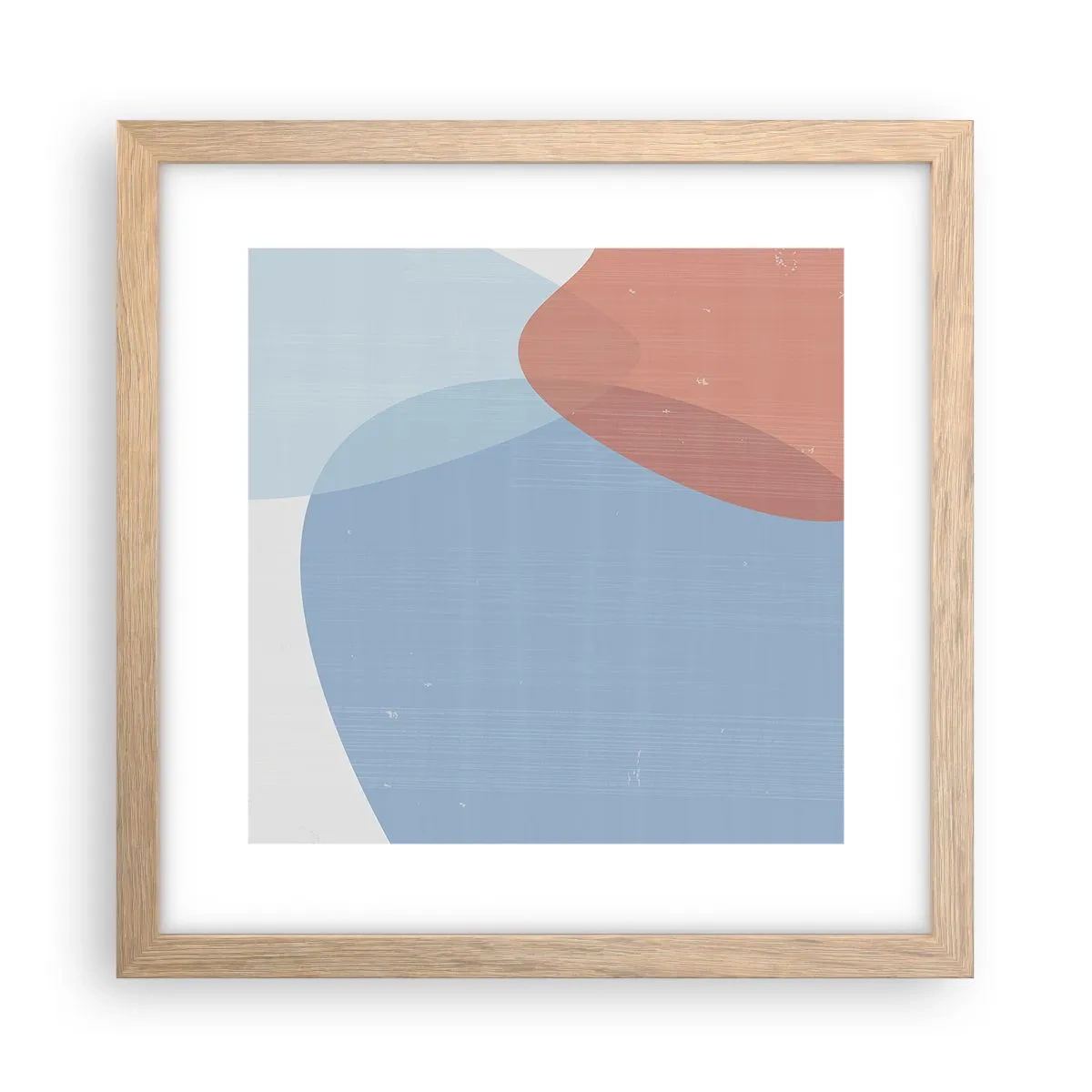 Poster in einem Rahmen aus heller Eiche - Pastellbeziehungen - 30x30 cm